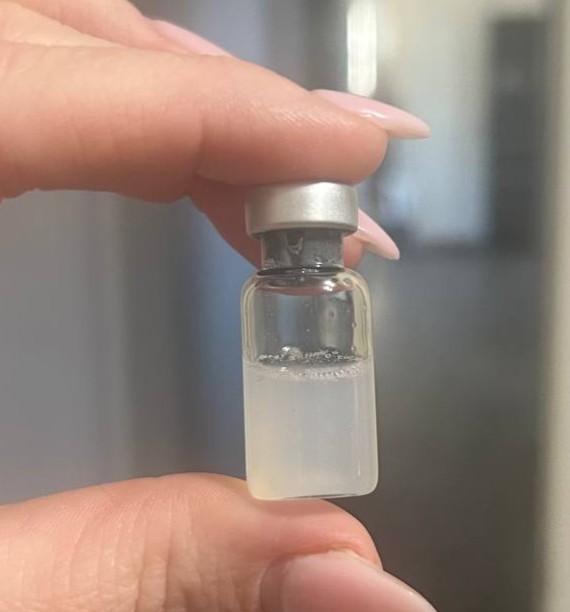 example of bad reconstituted peptide
