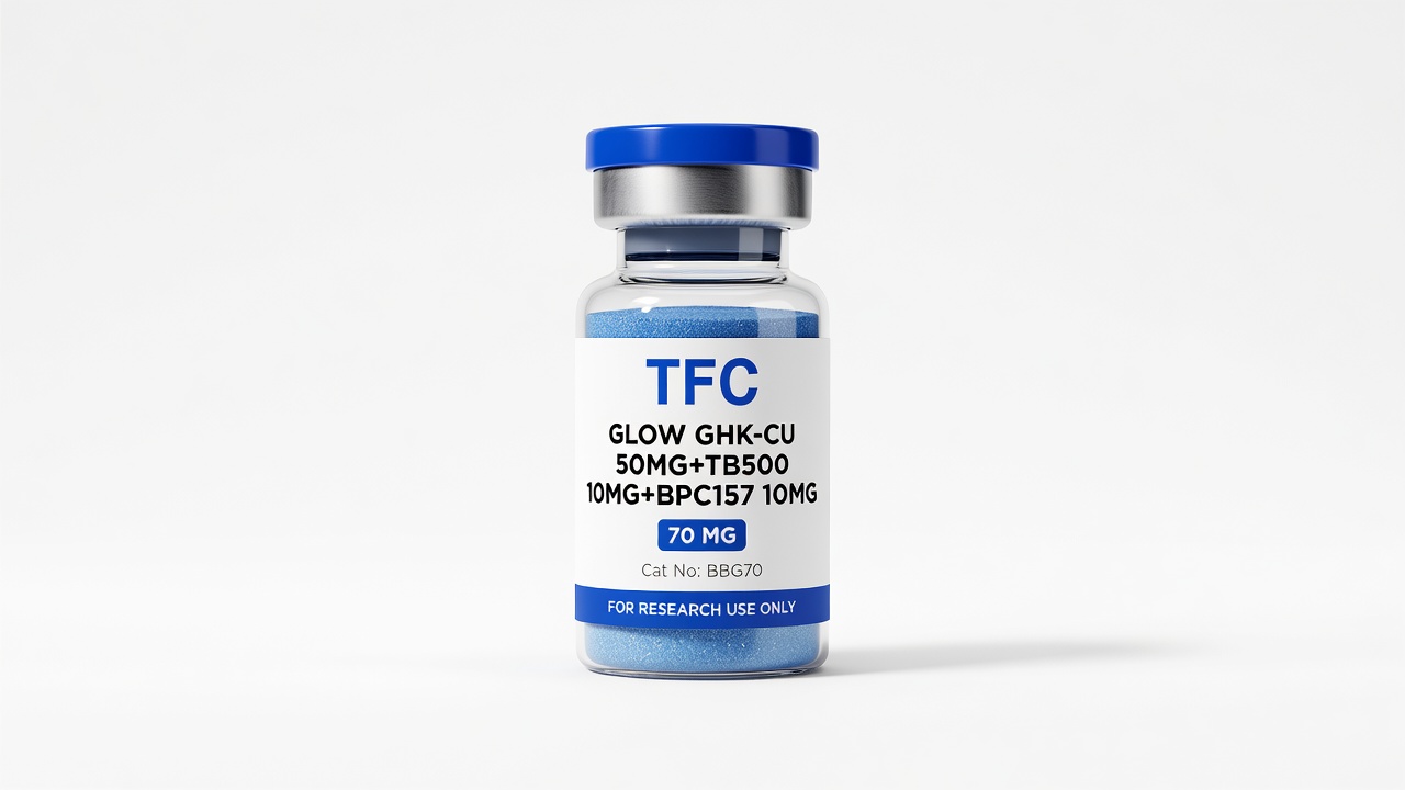 GLOW GHK-CU 50mg+TB500 10mg+BPC157 10mg 70mg*10vials