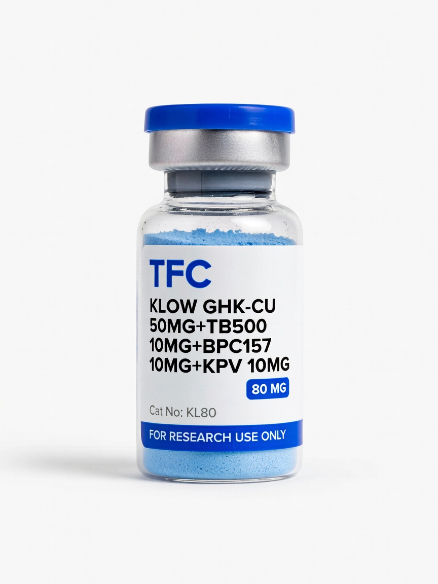 KLOW GHK-CU 50mg+TB500 10mg+BPC157 10mg+KPV 10mg 80mg*10vials