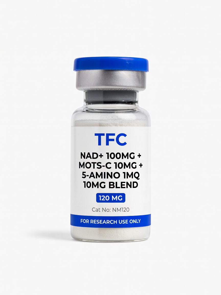 NAD+ 100mg + Mots-C 10mg + 5-Amino 1MQ 10mg Blend 120mg*10vials